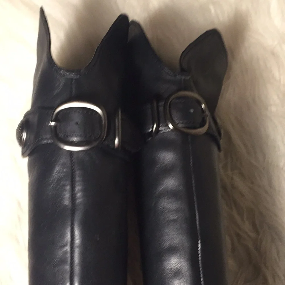 Coach Benita leather riding boots
